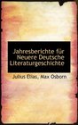 Jahresberichte fr Neuere Deutsche Literaturgeschichte