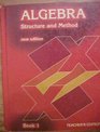 Algebra Structure and Method New Edition Book 1