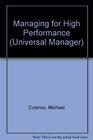 Managing for High Performance