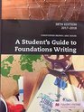 A Student's Guide To Foundations Writing w/ Access