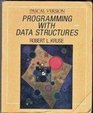Programming With Data Structures Pascal Version/Book and Disk
