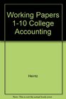 Working Papers 110 College Accounting