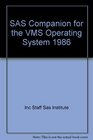 SAS Companion for the VMS Operating System 1986