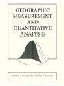 Geographic Measurement and Quantitative Analysis