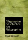 Allgemeine Geschichte der Philosophie