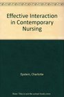 Effective Interaction in Contemporary Nursing