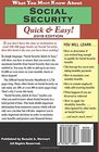 What You Must Know About Social Security Quick   Easy 2018 Edition