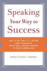 Speaking Your Way to Success