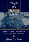 Peoples of a Spacious Land  Families and Cultures in Colonial New England