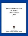 Memorial Of Nathaniel W Taylor Three Sermons