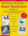 Teaching Students To Read Nonfiction  Grades 24