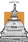Policy Innovation in State Government