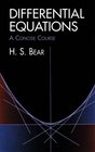 Differential Equations A Concise Course