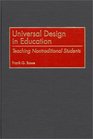 Universal Design in Education Teaching Nontraditional Students