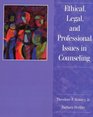 Ethical Legal and Professional Issues in Counseling