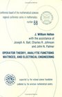 Operator Theory Analytic Functions Matrices and Electrical Engineering