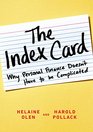 The Index Card Why Personal Finance Doesn't Have to Be Complicated