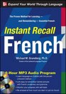 Instant Recall French 6Hour MP3 Audio Program