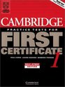 Cambridge Practice Tests for First Certificate Selfstudy edition