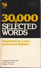 30000 selected words