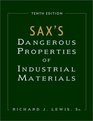 3 Volume Set Sax's Dangerous Properties of Industrial Materials 10th Edition