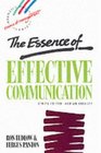 The Essence of Effective Communication