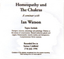 Homeopathy and the Chakras