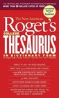 The New America Roget's College Thesaurus In Dictionary Form