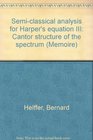 Semiclassical analysis for Harper's equation III Cantor structure of the spectrum