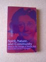 Spirit Nature and Community Issues in the Thought of Simone Weil