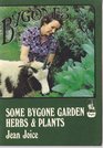 Some Bygone Garden Herbs and Plants