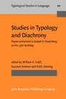 Studies in Typology and Diachrony Papers Presented to Joseph H Greenberg on His 75th Birthday