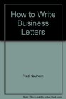 How to Write Business Letters