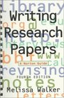 Writing Research Papers A Norton Guide