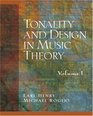 Tonality and Design in Music Theory Volume I