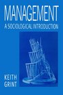 Management A Sociological Introduction