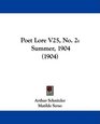 Poet Lore V25 No 2 Summer 1904