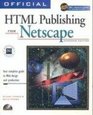 Official Html Publishing for Netscape Windows Edition