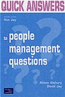 Quick Answers to Key People Questions