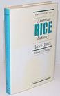 A History of the American Rice Industry 16851985