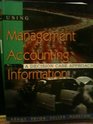 Using Management Accounting Information A Decision Making Approach