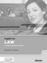 English for Law in Higher Education Studies Teacher's Book