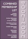 Combined Membership List 20032004