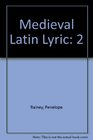 Medieval Latin Lyric