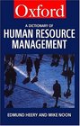 A Dictionary of Human Resource Management