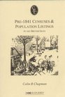 Pre1841 Censuses and Population Listings in the British Isles