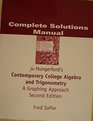 Complete Solutions Manual for Hungerford's Contemporary College Algebra and Trigonometry  A Graphic Approach Second Edition