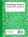 Spelling Power Student Record Book Green