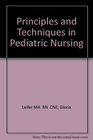 Principles and Techniques in Pediatric Nursing