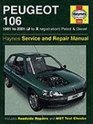 Peugeot 106 Service and Repair Manual 1991 to 2000